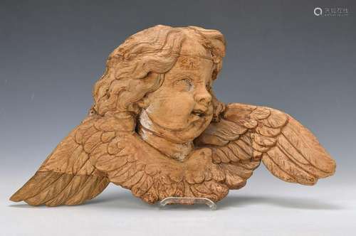 angel's head, 18. th c., Southern Germany, with