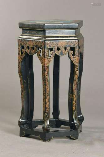 stool, China, around 1960, wood lacquered and painted