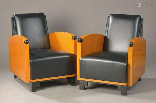 couple armchair, Art Deco style, 2. Half 20.thc.,