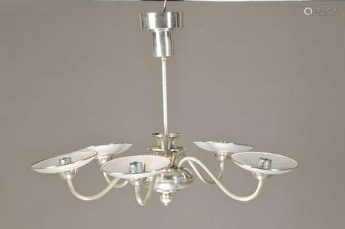 Elegante Ceiling lamp of the 1930s, silver plated