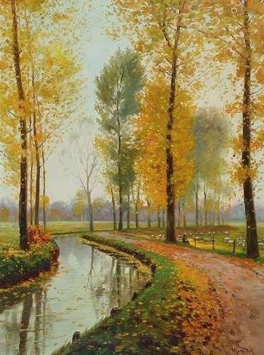 Carl Fey, 1867-1939 Dusseldorf, Autumn landscape