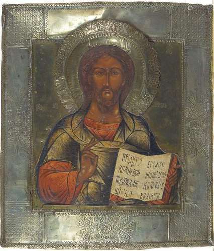 Icon, Russia, 2nd half of the 19th century,, Christ