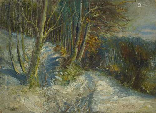 P. Constant, probably Belgian artist, forest landscape