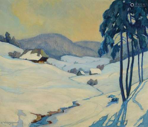 Wilhelm Wickertsheimer, 1885-1968, Snowy winter