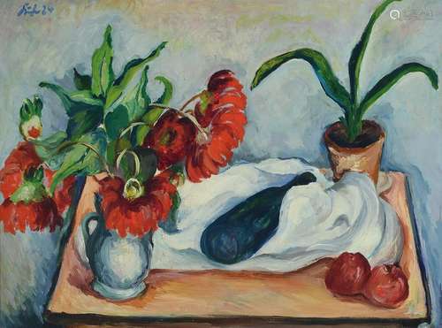 Xaver Fuhr, 1898 Mannheim-1973 Regensburg, still life