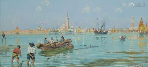 Giuseppe Vizzotto Alberti, 1862-1931, View of Venice