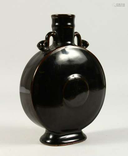 A FAMILLE NOIR MOONFLASK.  23cms high.