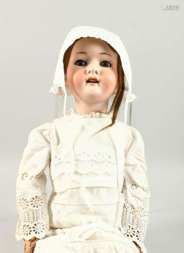 HEUBACH KOPPELSDORF, 302-6.5  A BISQUE HEADED DOLL,