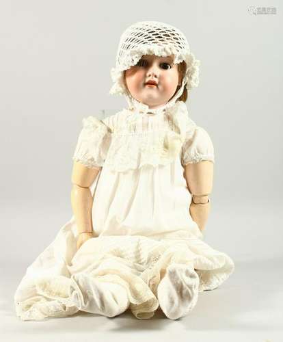 ARMAND MARSEILLE, A10M  A BISQUE HEADED DOLL, with long