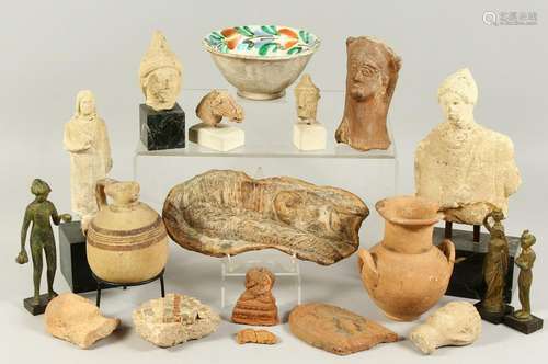 AN INTERESTING COLLECTION OF ANCIENT ARTEFACTS, to