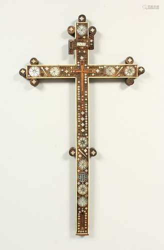 A SICILIAN CRUCIFIX, POSSIBLY 18TH CENTURY, carved wood