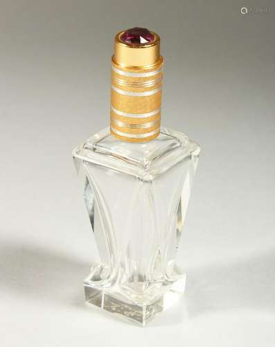 A CUT GLASS ATOMISER.  11cms high.