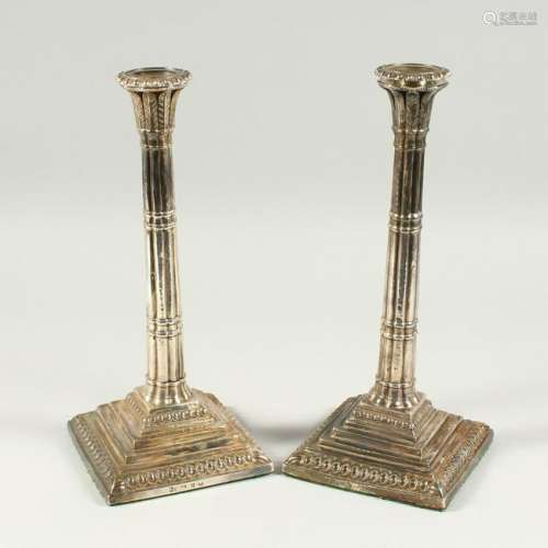 A MATCHED PAIR OF GEORGE III CLUSTER COLUMN
