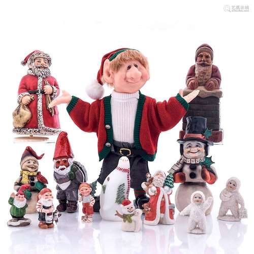 14 ASSORTED CHRISTMAS FIGURINES