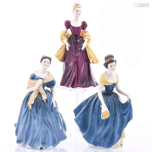 SET OF 3 ROYAL DOULTON PEGGY DAVIES CLASSICS FIGURINES