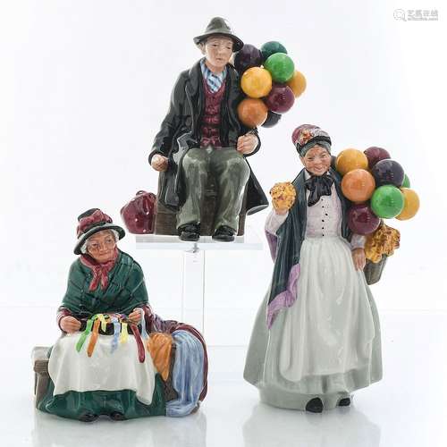 3 ROYAL DOULTON CERAMIC FIGURINES