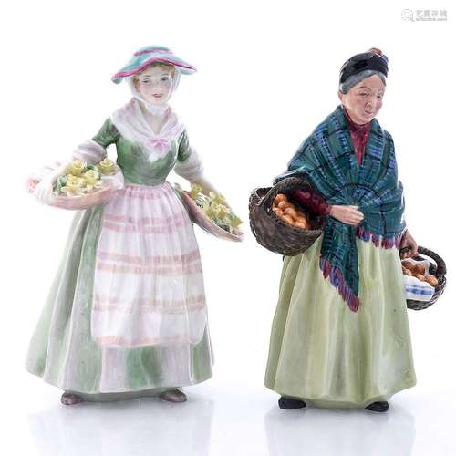 PAIR OF ROYAL DOULTON CERAMIC FIGURINES