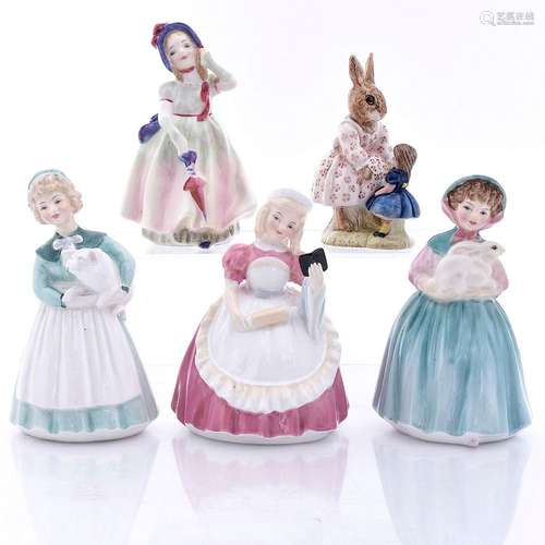 5 ROYAL DOULTON FIGURINES