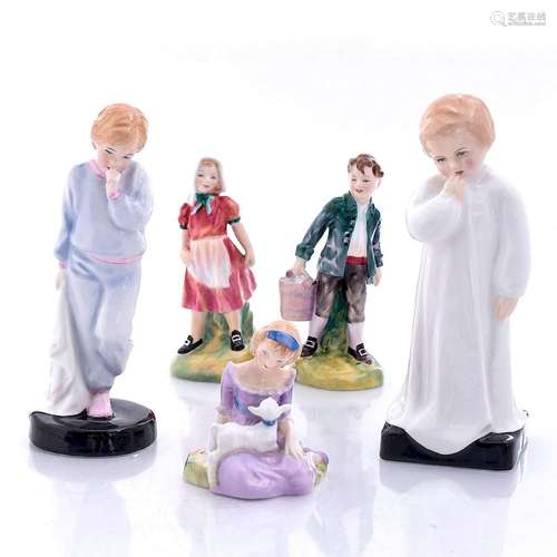 SET OF 5 ROYAL DOULTON PORCELAIN FIGURINES