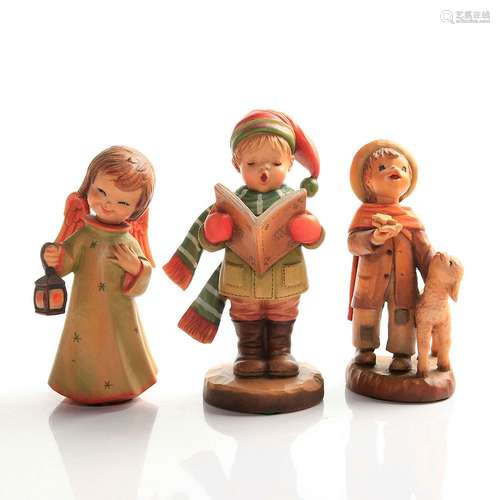 3 ANRI WOODCARVING FIGURINES