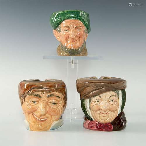 SET OF 3 ROYAL DOULTON CHARACTER JUGS ASH BOWLS