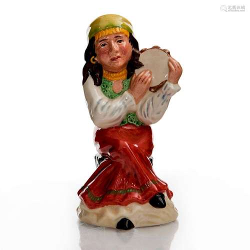 ROYAL DOULTON TOBY JUG, ROMANY FEMALE D7140