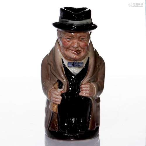 ROYAL DOULTON CHARACTER TOBY JUG, W. CHURCHILL D6175