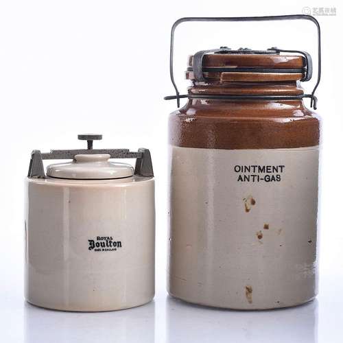 SET OF 2 ROYAL DOULTON APOTHECARY'S JARS