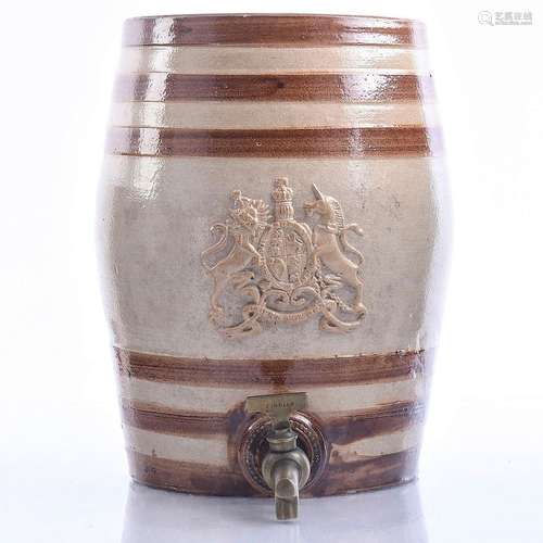 DOULTON AND WATTS LAMBETH STONEWARE SPIRIT BARREL