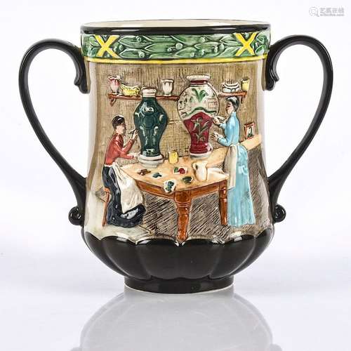 ROYAL DOULTON LOVING CUP, POTTERY IN THE PAST D6696