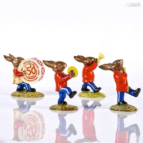 GROUP OF 4 ROYAL DOULTON OOMPAH BAND BUNNYKINS