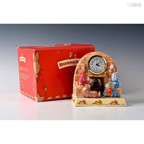 ROYAL DOULTON BUNNYKINS FAMILY TIME CLOCK DBGW12