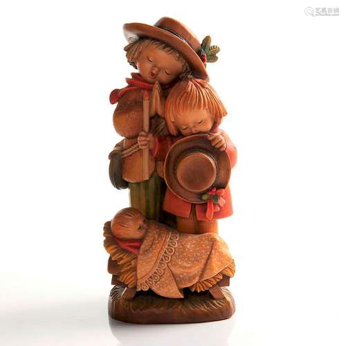 ANRI NATIVITY SCENE WOOD CARVING FIGURE