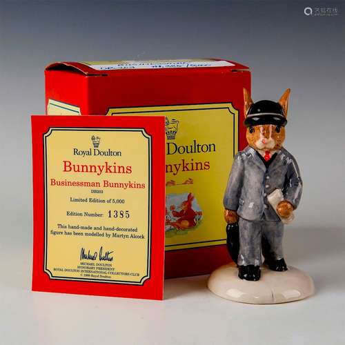 ROYAL DOULTON BUNNYKINS FIGURINE BUSINESSMAN DB203