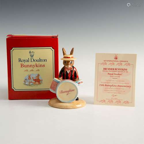 ROYAL DOULTON BUNNYKINS FIGURINE DRUMMER DB250