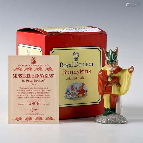 ROYAL DOULTON BUNNYKINS FIGURINE MINSTREL DB211