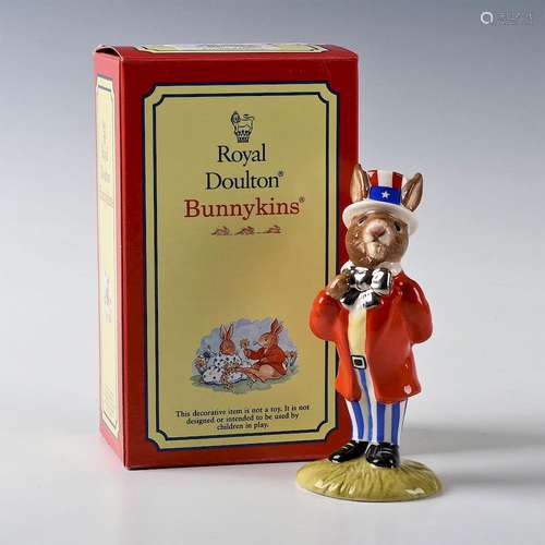 ROYAL DOULTON BUNNYKINS FIGURINE UNCLE SAM DB175