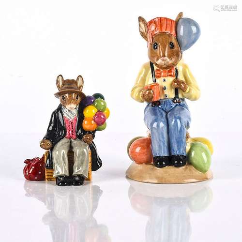 ROYAL DOULTON FIGURINES BALLOON MAN PARTYTIME BUNNYKINS