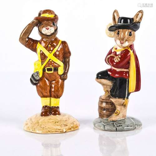 ROYAL DOULTON FIGURINES CAVALIER & DIGGER BUNNYKINS