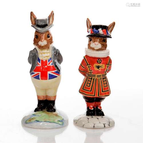 ROYAL DOULTON FIGURINES JOHN BULL & BEEFEATER BUNNYKINS