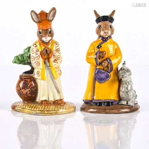 ROYAL DOULTON FIGURINES MANDARIN & SAMURAI BUNNYKINS