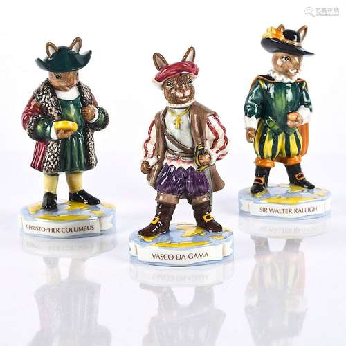 SET OF 3 ROYAL DOULTON EXPLORER BUNNYKINS