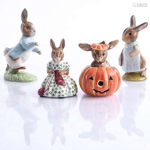 2 ROYAL DOULTON, 2 BESWICK BUNNYKINS