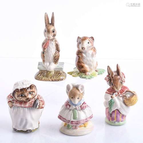 5 BEATRIX POTTER FIGURES