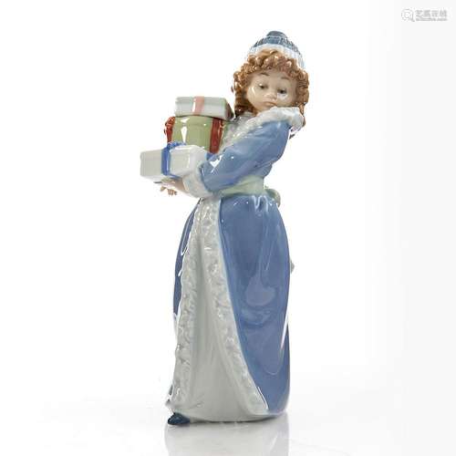 NAO BY LLADRO FIGURINE, CHRISTMAS TIME 484