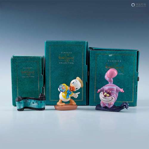 GROUP, 3 DISNEY CLASSICS FIGURINES, VARIOUS