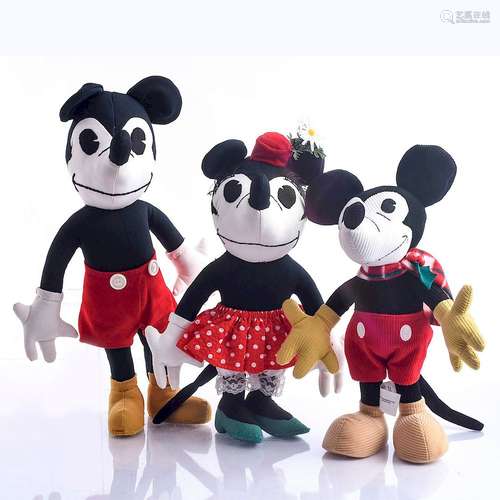 3 DISNEY MICKEY & MINNIE MOUSES