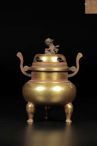 GLIT BRONZE TRIPOD CENSER