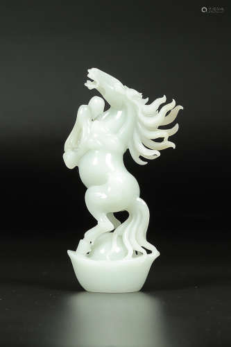 HETIAN JADE HORSE ORNAMENT