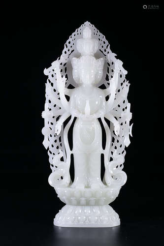 HETIAN JADE GUANYIN ORNAMENT